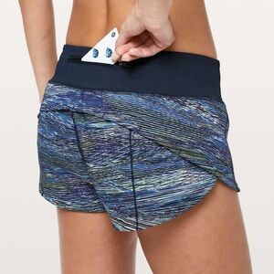 Lululemon Speed Up low rise Short 2.5" Interconnect Blue Multi / True Navy